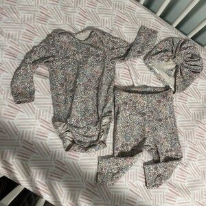 H&M EUC Outfit with Turban 4-6 mo